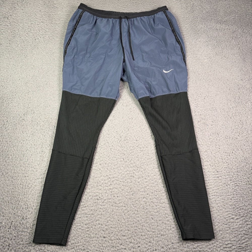 Nike Phenom Run Division Hybrid Running Pants Mens Large Blue Black DR8754-437